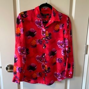 Banana Republic Dillon Shirt Petite Small Blouse